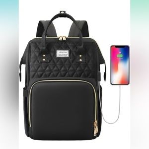 VSNOON Laptop Backpack, 15.6 Inch Travel Backpack with USB Port Charging